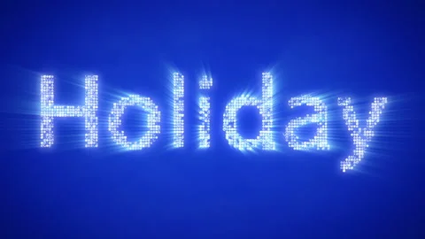 Moving particles form a holiday text Video stock 99786664
