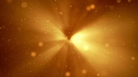 Moving particles. Gold tint. Seamless loop. Stock-Footage 85459174