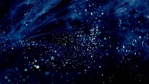 Moving particles in water abstract background Stock Footage 200946966