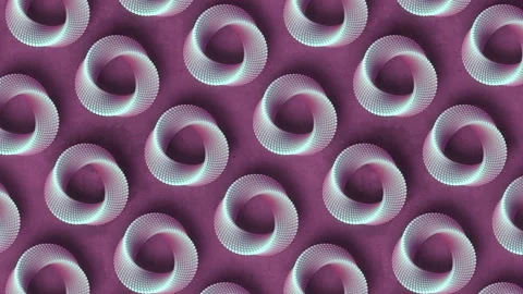 Moving pattern of Mobius strips on shabby surface 3d rendering loop animation 4K Stock Footage 146835748