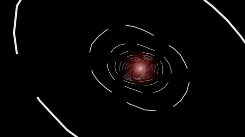 Moving patterns of light swirl in dark space Stock Footage 337301600