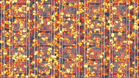 Moving patterns of squares Stock Footage 269662113