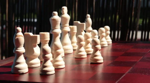 Moving Pawn Chess Piece Video stock 54289648