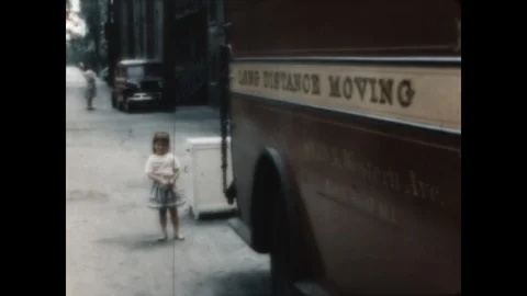 Moving Piano 1949 Video stock 106105213