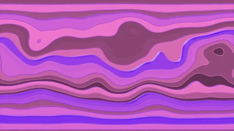 Moving pink and purple gradient glossy hypnotic curly waves abstract background Stock Footage 272641376