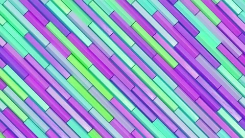 Moving pink lines on green background, trendy minimal 3d looping animation Stock Footage 162576443