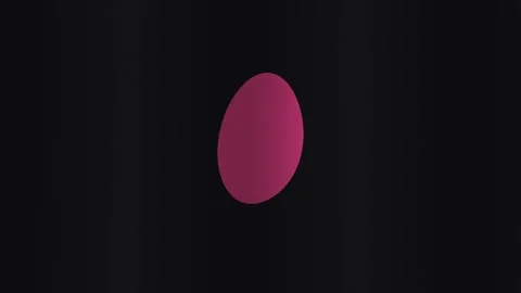 Moving pink sphere on a black background with simple motion Stock Footage 338172615