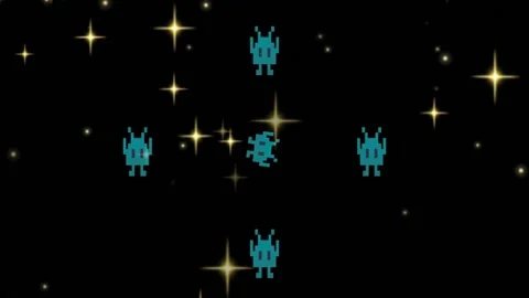 Moving Pixel Animation#1 Stock Footage 222074449