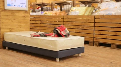 Moving plaid in the store Stock Footage 67512742