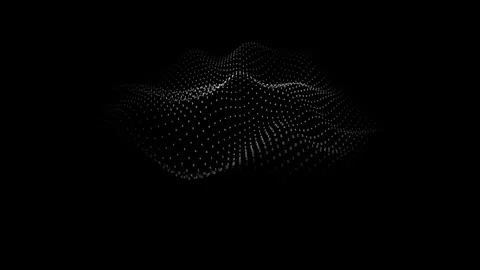Moving Plexus mesh waves background. Grid of numbers. Big data connection. .. Stock Footage 331968566