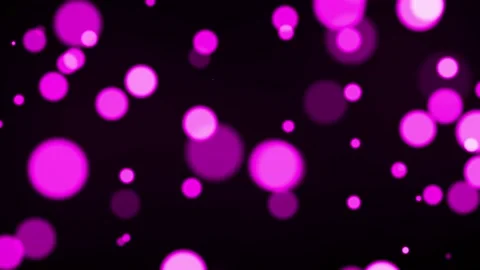 Moving purple particles background with bokeh seamless loop animation on blac Stock Footage 219596794