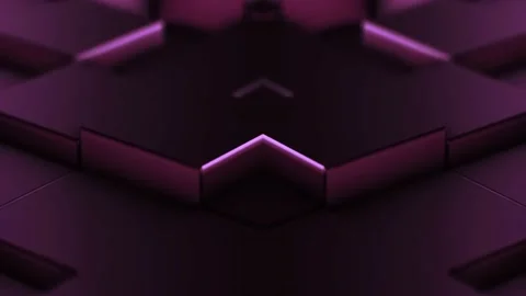 Moving purple pillars, close-up, 3D animation Stock Footage 236333929
