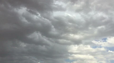 Moving rain clouds dark 4 Stock Footage 54650711