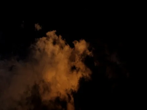 Moving Rain Clouds At Late Sunset  Video stock 78013332