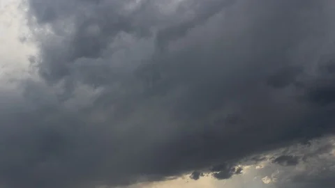 Moving Rainy Dark Clouds Stock Footage 90175505