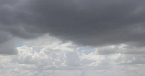 Moving Rainy Dark Clouds Stock Footage 90382086