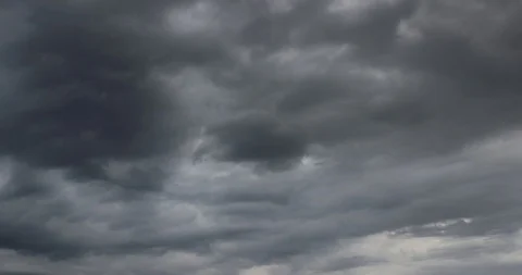 Moving Rainy Dark Clouds Stock Footage 90384197