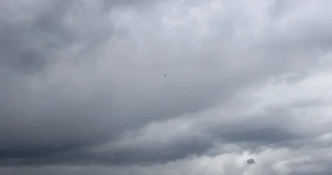 Moving Rainy Dark Clouds Stock Footage 90425739