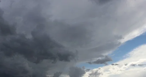 Moving Rainy Dark Clouds Stock Footage 90427261