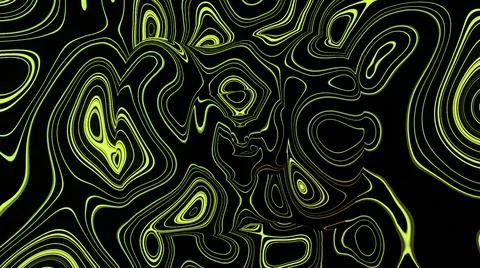 Moving random wavy texture. Design. Psychedelic animated abstract shapes on Stock Illustration