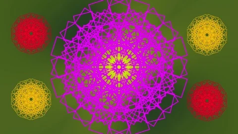 Moving Rectangles Flowers. Abstract Background Stock Footage 73395365