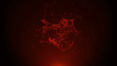 Moving red heart on a dark background Stock Footage 118225904