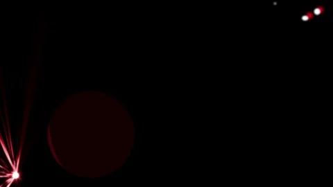 Moving red laser lights optical lens flares shiny animation art background - new Stock Footage 83678899