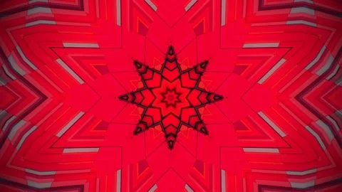 Moving  red star, animation Video stock 166425899