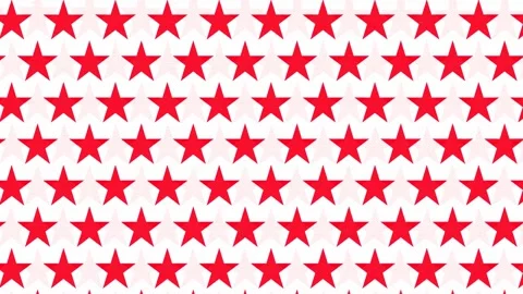 Moving red stars on white background Stock Footage 150774892