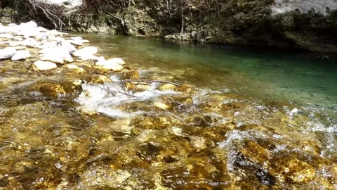 Moving river Stock Footage 263300958