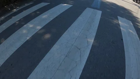 Moving Road Surfaces  Yellow Lines and road markings 10 Video stock 244430152