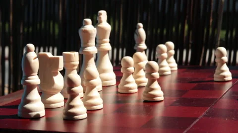 Moving Rook Chess Piece Video stock 54289721