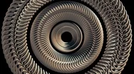 Moving Rotating Golden Silver Metal Gears Chain Elements Seamless Loop Animation Stock Footage