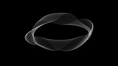 Moving round lines and creates abstract shapes. Stock Footage 249795662