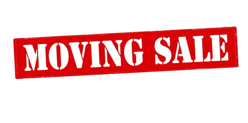 Moving sale Stock Illustration