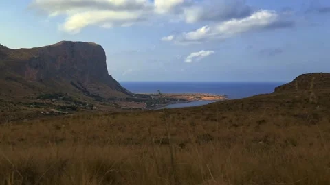Moving scenery of sicilian riserva dello zingaro natural reserve Stock Footage 278965160