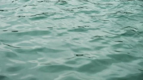 Moving sea water surface on a cloudy morning, Kanagawa Prefecture, Japan Stock Footage 305425194