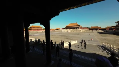 Moving to see the Palace Hall Stock Footage 244574939