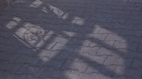 Moving shadow of a man Stock Footage 68714329