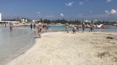 Moving Shot at the beach Stock-Footage 91209676