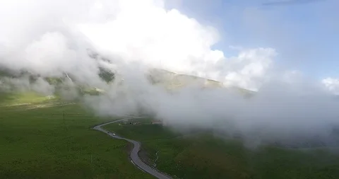 Moving shot in the clouds and blue sky Video stock 129251990