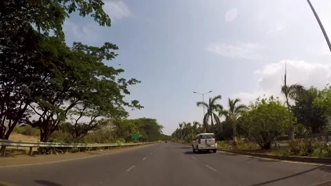 Moving Shot indian Road Stock Footage 241157361