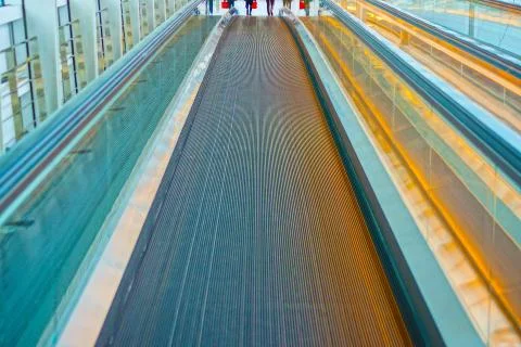 Moving sidewalk image Stock Photos