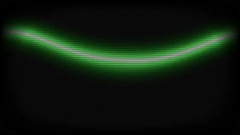 Moving Sine Wave Waveform Smooth Frequencies Flowing Over Screen Filter Crt Vídeo Stock 143892794