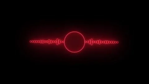 Moving Sound Waves Animation, Glowing So... | Stock Video | Pond5
