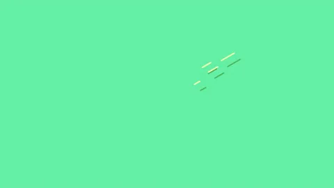 Moving speedy geometric elements on green background 動画素材 202042500