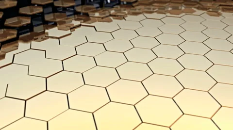 Moving stage of honeycomb surface Video stock 41892172