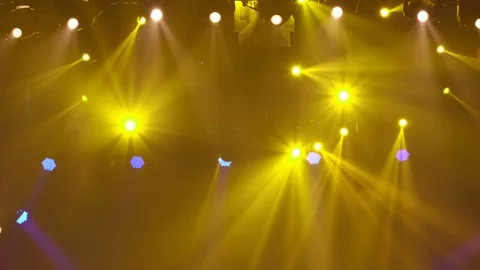 Moving Stage Lights Stock Footage 123878353