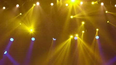 Moving Stage Lights Stock Footage 123878666