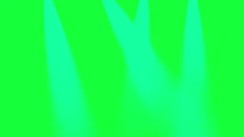 Moving Stage Spotlights Green Screen — Multiple Cyan Blue Light Beams Stock Footage 335580786